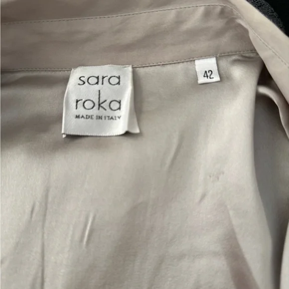 Sara Roka Chic Beige, Black $ Silver Floral Pencil Dress - Picture 2 of 12